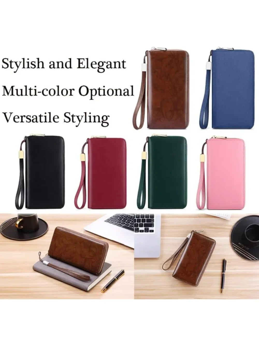 Unisex RFID Blocking Accordion Wallet - Large Capacity Multi-Compartment Card